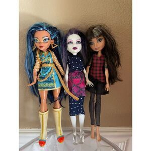 Monster High Trio Dolls - Blue, White, Brown Hair Ever After High Doll
